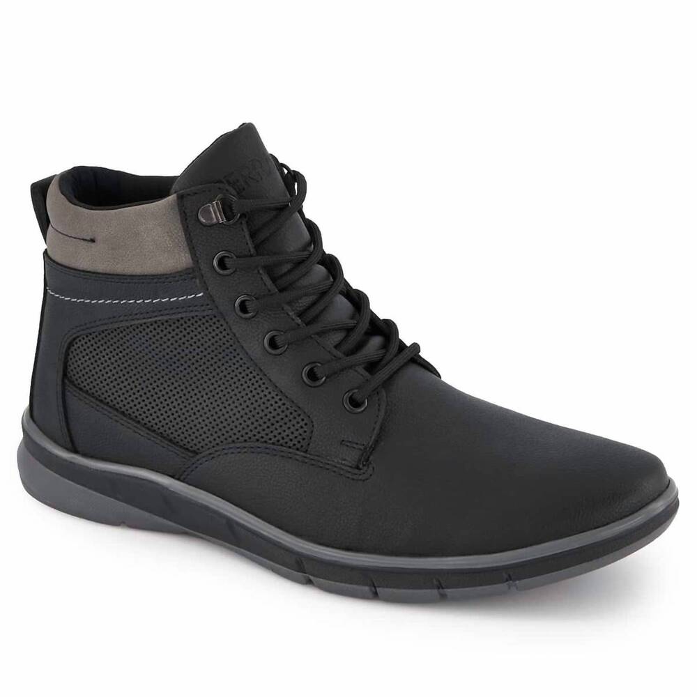NEW FERRATO men's ankle boot in black